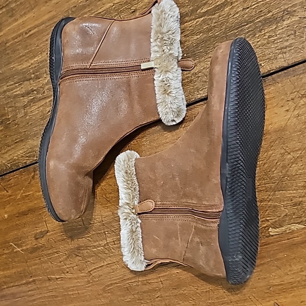 S:10.5w Softwalk Helena Leather Boots - Picture 5 of 14